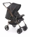 Carrinho De Beb Para Passeio Galzerano Milano II 1016 Reversvel Capota Retrtil E Removvel Preto/cobre