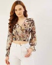 Top con estampado floral
